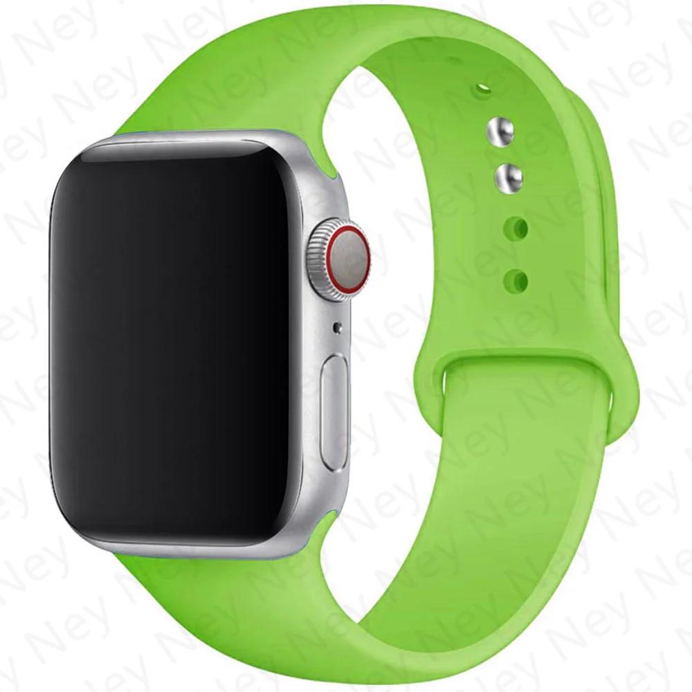 Silikonový řemínek pro Apple Watch 44mm 40mm 49mm 45mm 41mm 38mm 42mm Correa Belt Bracelet pro Apple Watch Series 9 8 7 6 5 3 SE Ultra 2