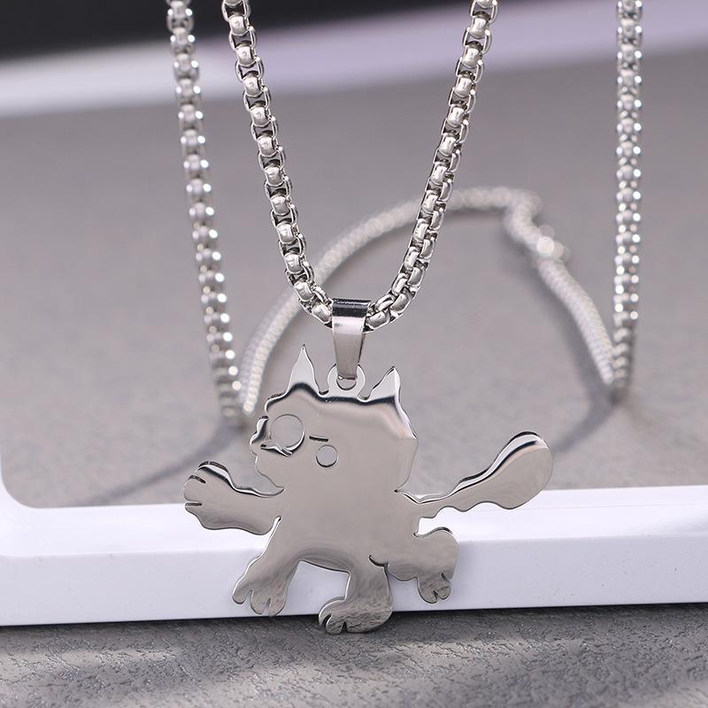 Men's Titanium Steel Hip Hop Pendant Necklace - Trendy, Non-fading Street Style