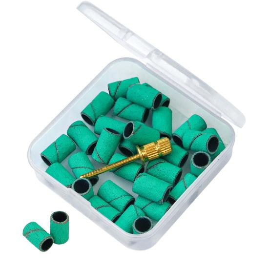 

1 коробка профессиональные кольца для шлифовки ногтей утолщенные портативные легко носить с собой широко использовать сверла для ногтей маникюрный инструмент D