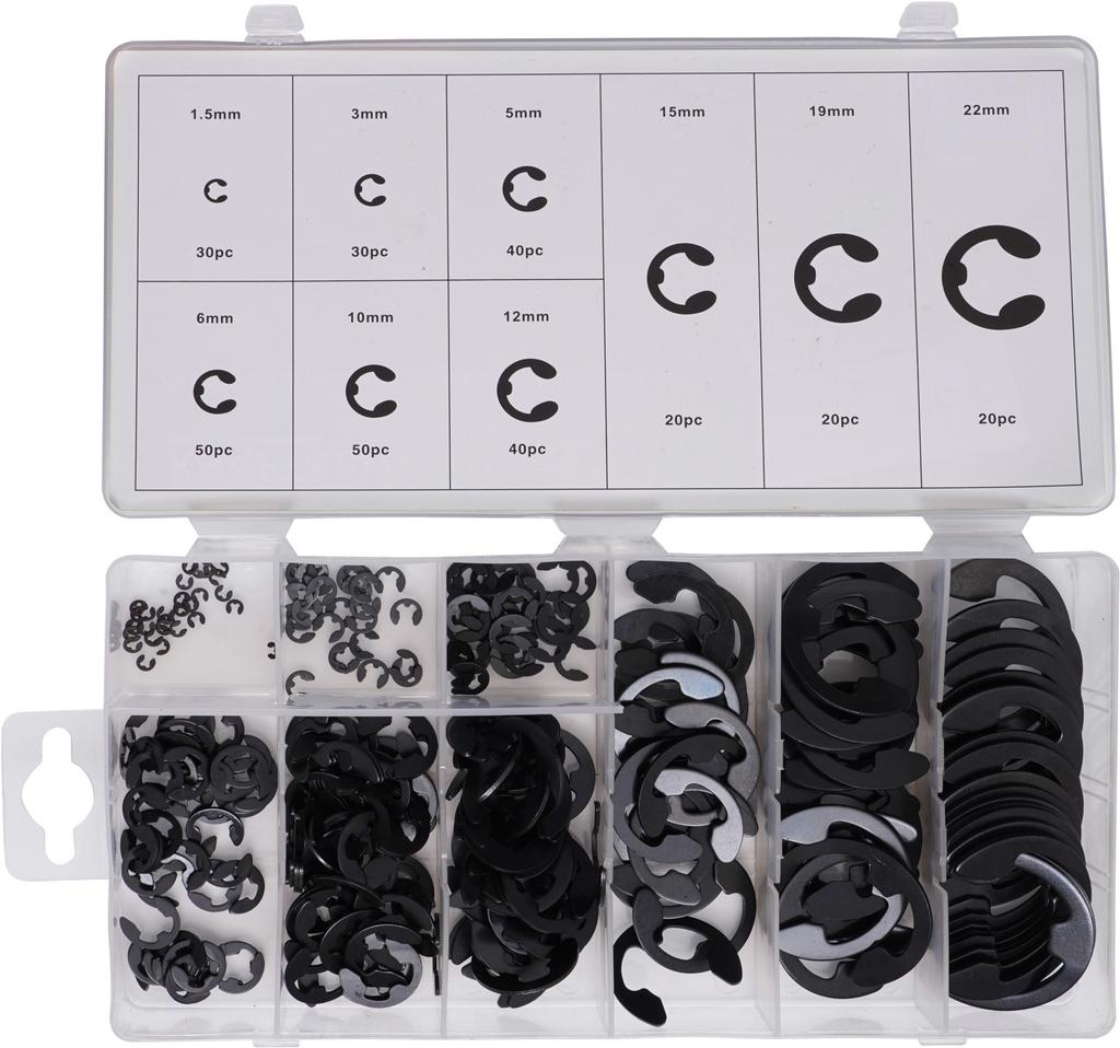 E-CLIPS Securing Rings 300 Pcs KD10484