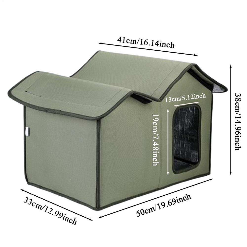 

Cat House Waterproof Outdoor Winter Warm Pet Cat Cave Sleeping Beds Tent Home Foldable and Washable for Small Dog Puppy Supplies
