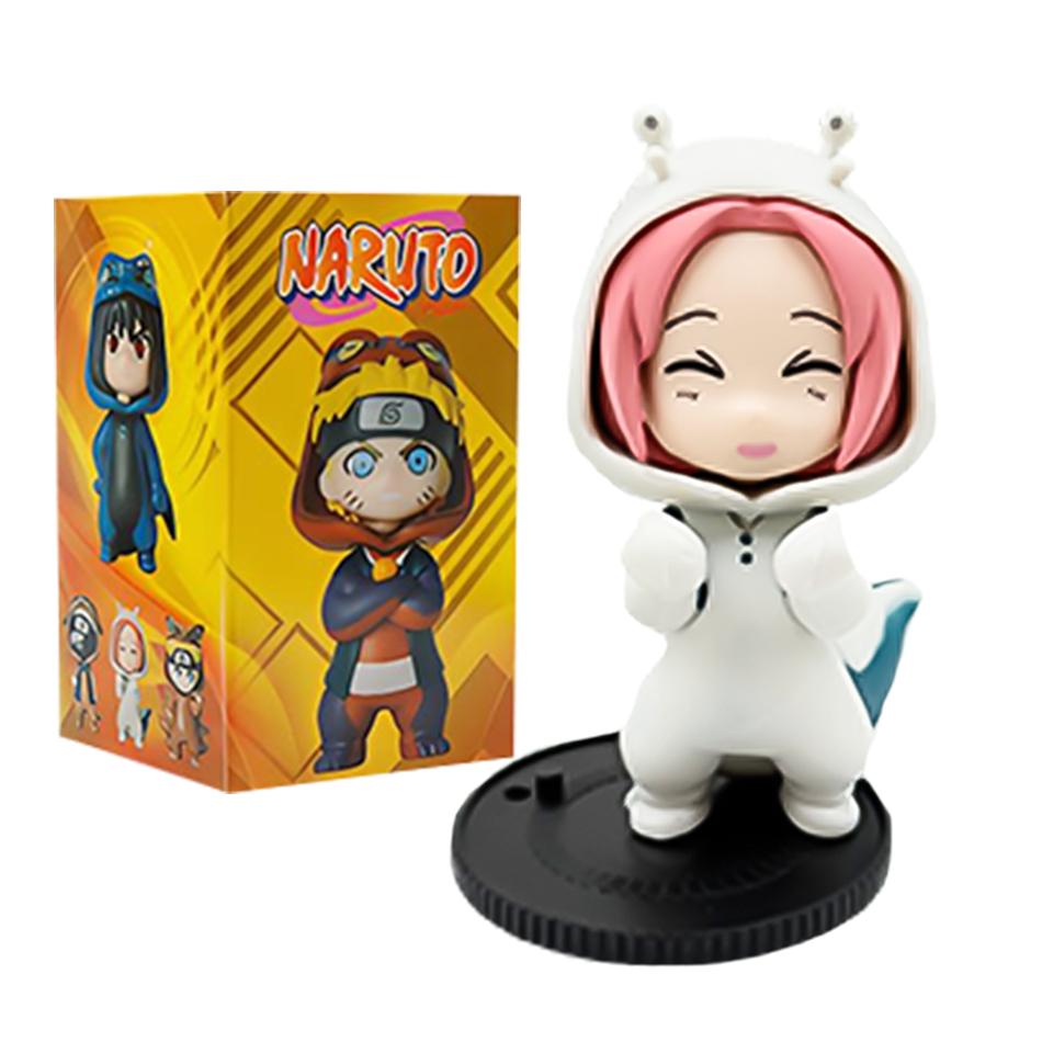 Anime 9pcs/set Naruto Figures Model Naruto Sasuke Kakashi 8cm Doll Costume Design PVCToys Dolls Kid Gift