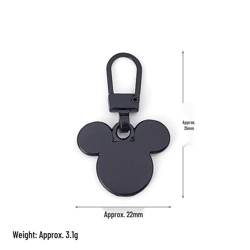 Detachable Metal Zipper Pull Tab Accessory for Bags, Shoes, and Clothes Repair
