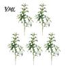 Seasonal Botanical Accents for Shelves Faux Olive Branches Vase, Artificial Tree Branches, DIY Fake Realistic Greenery Plants, Stems, Floral