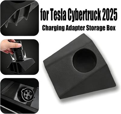 Charging Adapter Storage Box for Cybertruck Cable Hanger Door Dock Socket Adapter Fixed Base Car Accessories 2024-2025