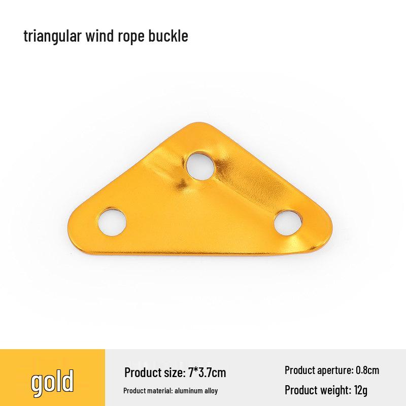 Large Outdoor Anti-Slip Aluminum Alloy Triangle Buckle for Tents