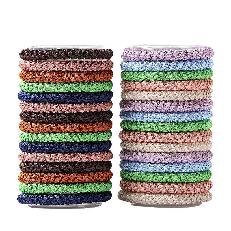 15 Stück/Set Bunte Haargummis für Damen Kknekki Haargummis Haargummi Mädchen Knekki Haarseil Pferdeschwanzhalter Haarbänder