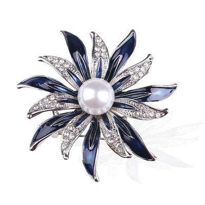 Accessories, Sunflower Pearl Brooch, High-End Diamond-Encrusted Brooch, Suit And Coat Accessories