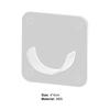 1 Set Curtain Rod Holder Punch Free Transparent ABS Adhesive Shower Tension Rod Mount Brackets Set for Home