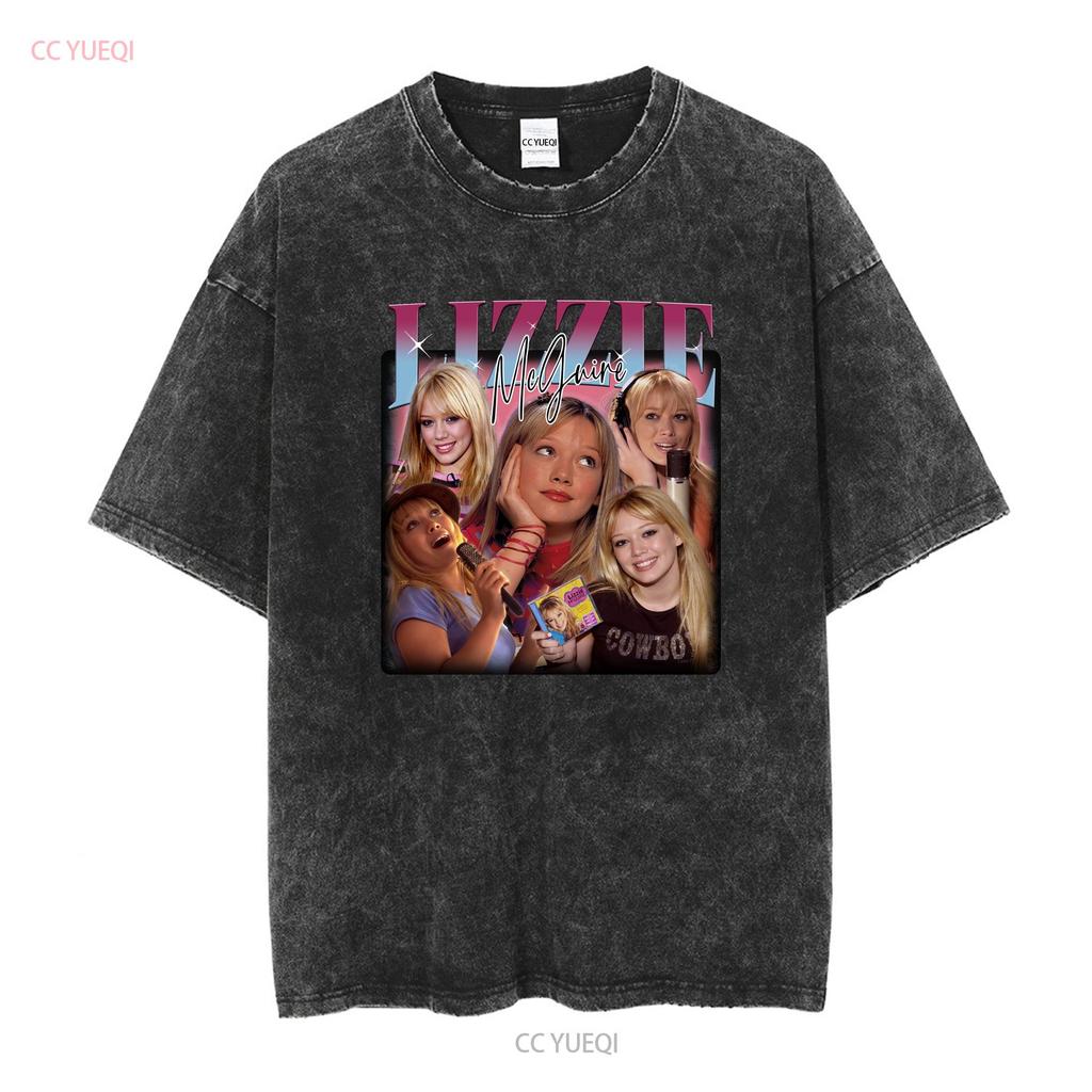 The Lizzie McGuire Movie Family Vacation T Shirt Vintage Washed Stylish Graphic Stretched Streetwear Homme Slightly Unisex