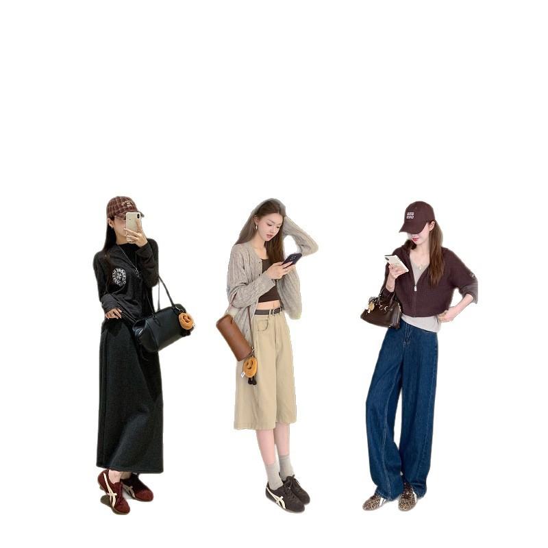 Cowhide grape ma same fashionable contrasting color Dexun shoes women's lace-up versatile casual sports shoes college style Forrest Gump shoes