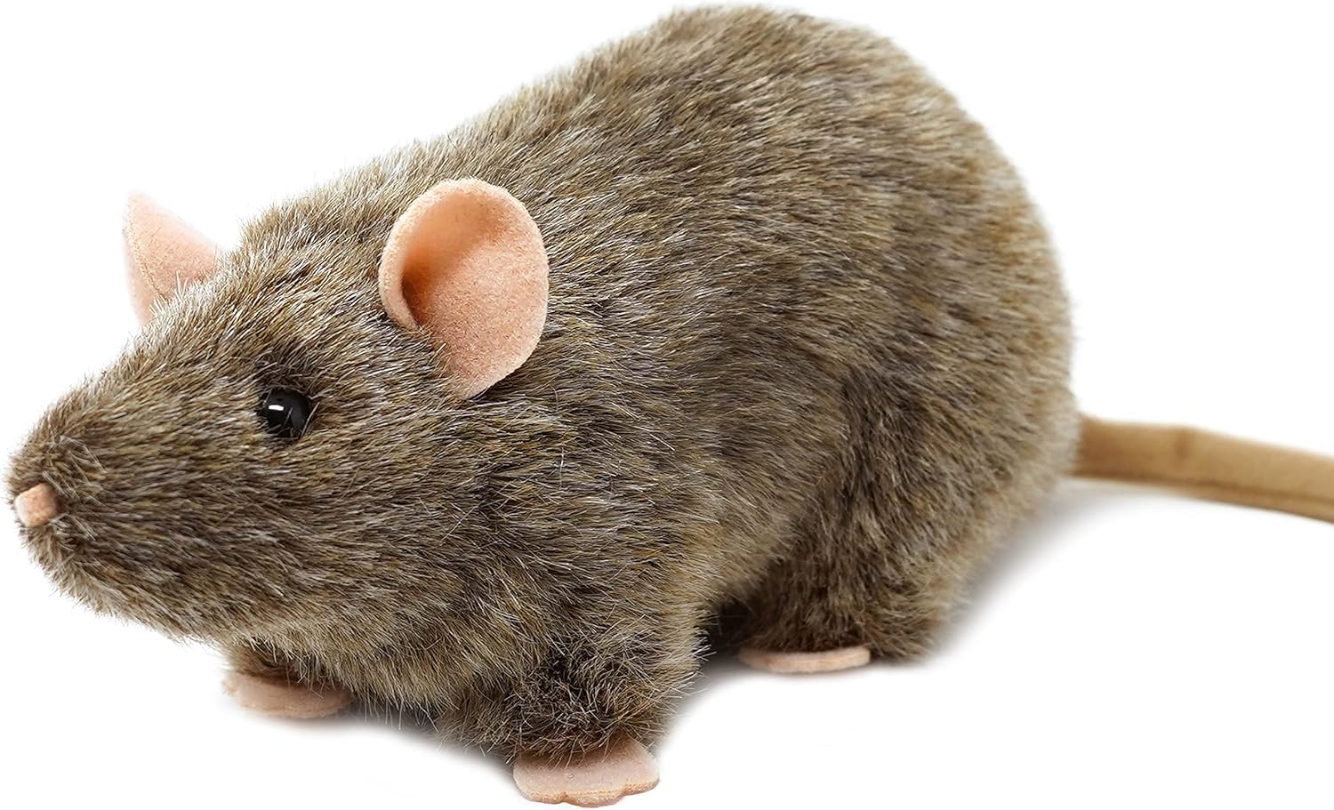 

[VIAHART] Rat Reuben Plush Toy, Gray, S Size (Approx. 18cm), Small Body with Big Kindness, Wise Partner, Realistic Mouse, Washable Plush Toy [Used]