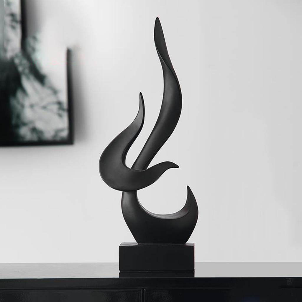 Scultura Astratta Minimalista Moderna Ornamenti a Forma di Fiamma Hotel Soggiorno Vetrina Porta Bottiglie Centrotavola Scultura