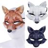 Halloween Foxes Cosplay Mask Masquerade Foxes Face Mask Animal Cosplay Mask For Women Man Masquerade Halloween Cosplay