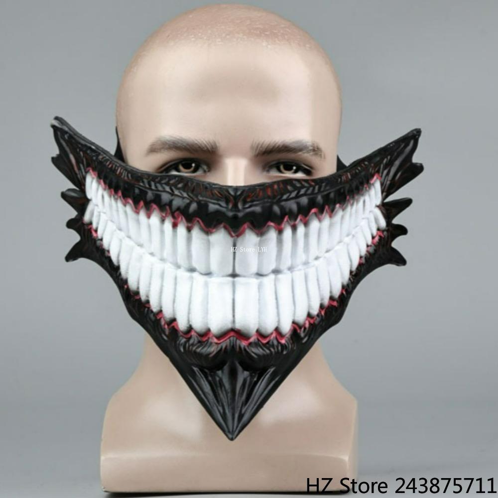 Maschera Cosplay Takakura Ken DAN DA DAN Okarun Ken Takakura Maschera Facciale Gioco di Ruolo Halloween per Adulti Maschere di Maschera Spaventose Donne