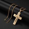 Personality Creative Design Religious Jesus Christ Cross Pendant Amulet Simple Men's and Women's Necklace