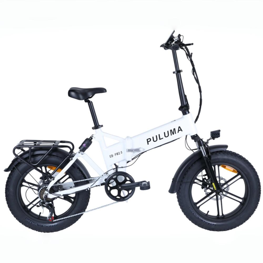 Elektrisk Cykel Fuld Affjedring Puluma FM 2.0 20" Dæk 48V 15Ah Foldbar Elektrisk Cykel Til Voksen 7 Gear Dobbelt Skivebremser Maks. Belastning 150Kg