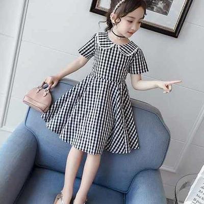 Vestido de laço para meninas grandes, vestidos listrados de verão para meninas, fantasia para crianças, roupas, vestido de princesa