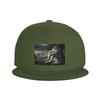 Emo White Wolf Sitting Sad Meme Baseball Caps Snapback Fashion Baseball Hats Casual Casquette Outdoor for Unisexs And Womens