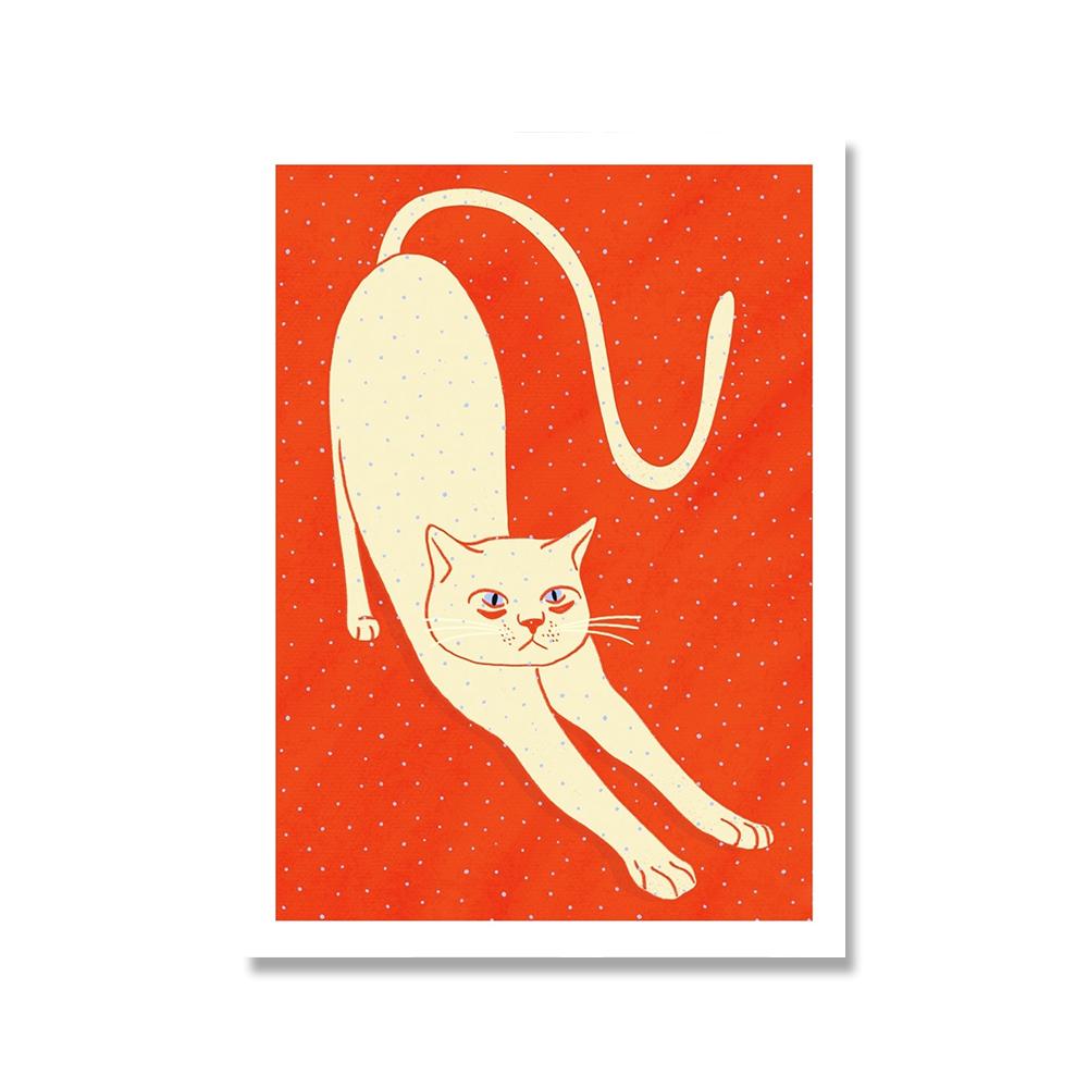 

Nordic Abstract Animal Poster Красный Розовый Зеленый Тигр Не Теряет Сон Картина На Холсте Настенная Живопись Печать Картины Спальня Домашний Декор 21x30cm No Framed