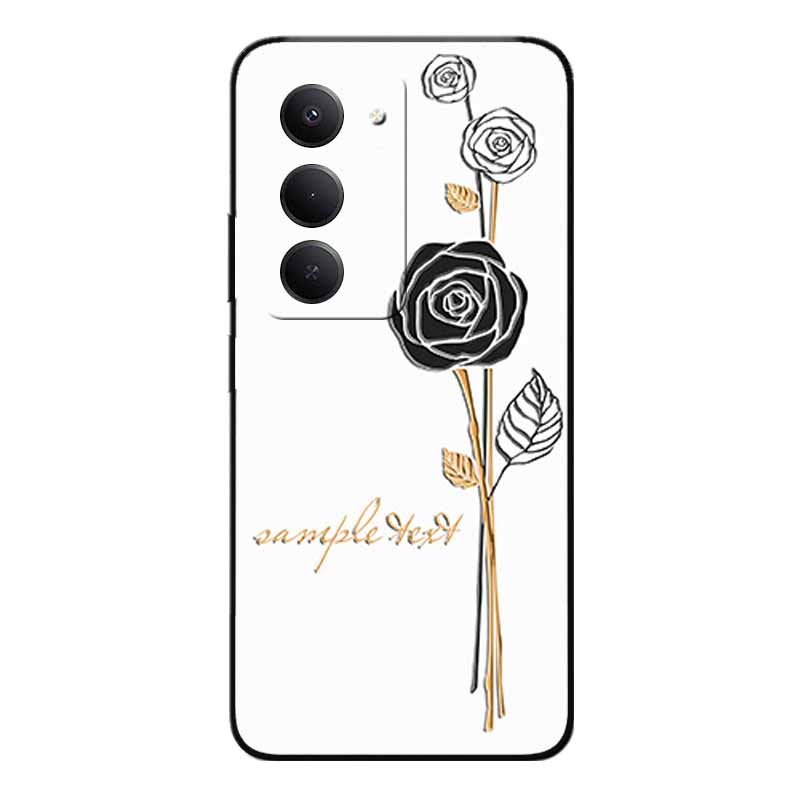 3D Emboss Cases For Redmi 15 5G 4G Relief Emboss Soft Silicone Back Cover For Xiaomi Redmi15 Flower Relief  Funda Redmi 15 4G 5G