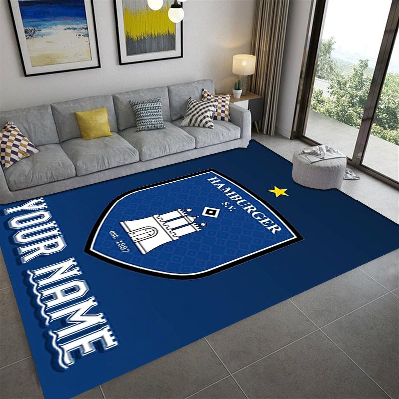 Custom Name Hamburger SV Carpet Rug for Living Room Bedroom Home Sofa Decoration,Kids play Non-slip Floor Mat