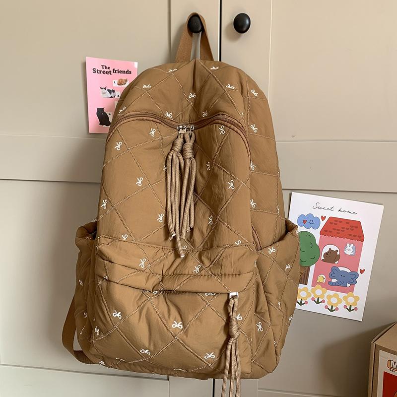 

Школьный рюкзак детский, ученики начальной школы, девочки, милый клетчатый высокой ценности, ученики средней школы, рюкзак,.