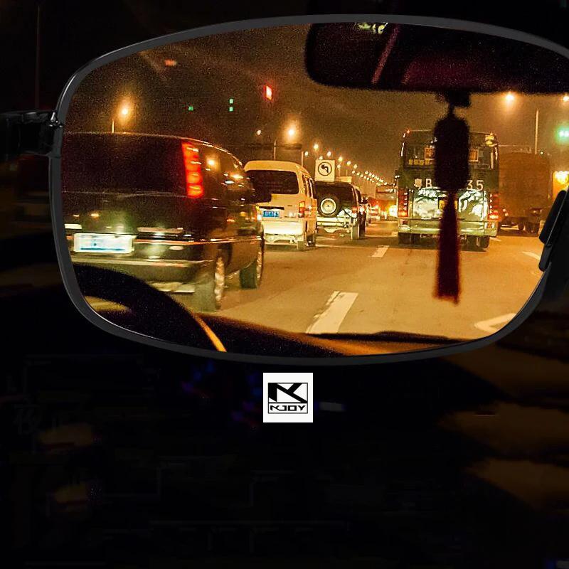 KJOY Night Vision Driving Glasses | UV Protection Sunglasses for Night Driving | Unisex Eyewear Gift