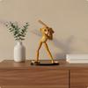 Resin Monkey Figurine Glossy Tabletop Monkey Ornament Creature Statue Translucent Home Decoration Collectible for Cabinet
