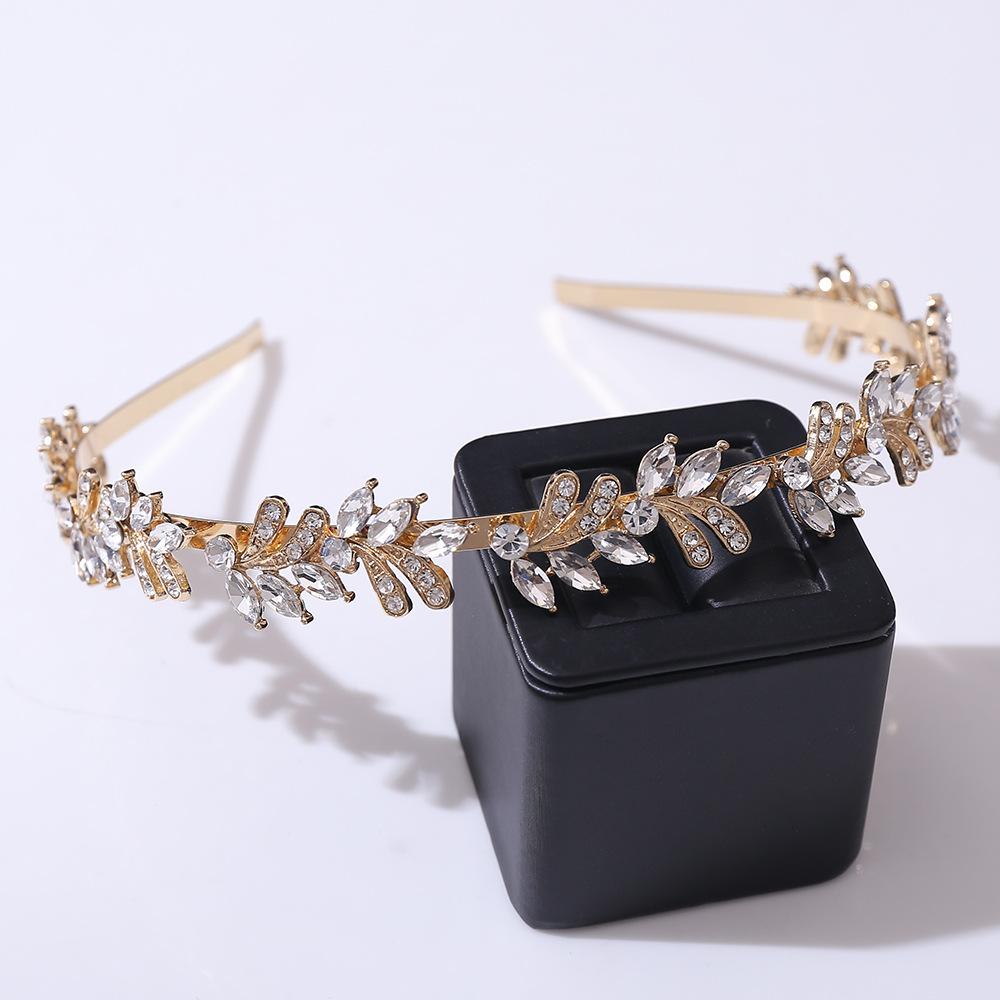 Bridal tiara rhinestone headband Korean version versatile princess birthday hair accessories photography photo shoot dress accessories