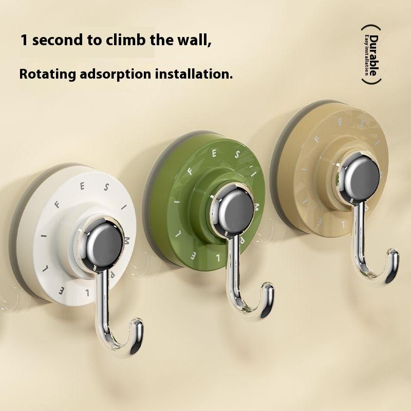 Badezimmerzubehör Wasserdichte Drehbarer Saugaufhänger Für Badezimmer Küche Stark Klebend Wandorganizer
