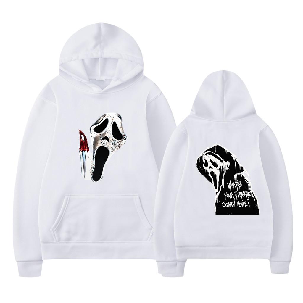 Scream Vi Ghostface Hoodie Men Stylish Aesthetic Sweatshirt For Spring And Autumn Wear