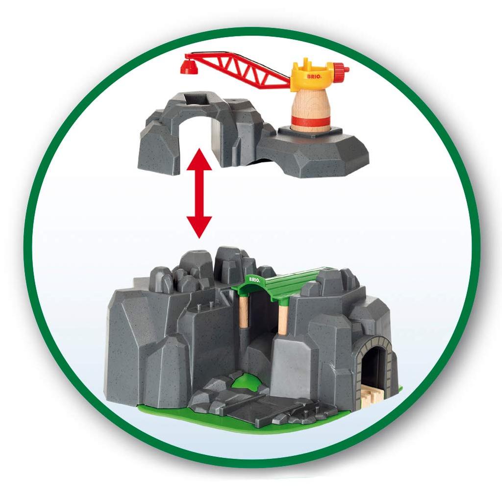 BRIO Crane & Mountain Tunnel 33889