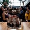 6 Shot-Glas-Spender und Halter Mehrfach-Shot-Ausgießer mit Stöpsel für Wein, Getränke, Whisky für Party, Feiertage, Zuhause