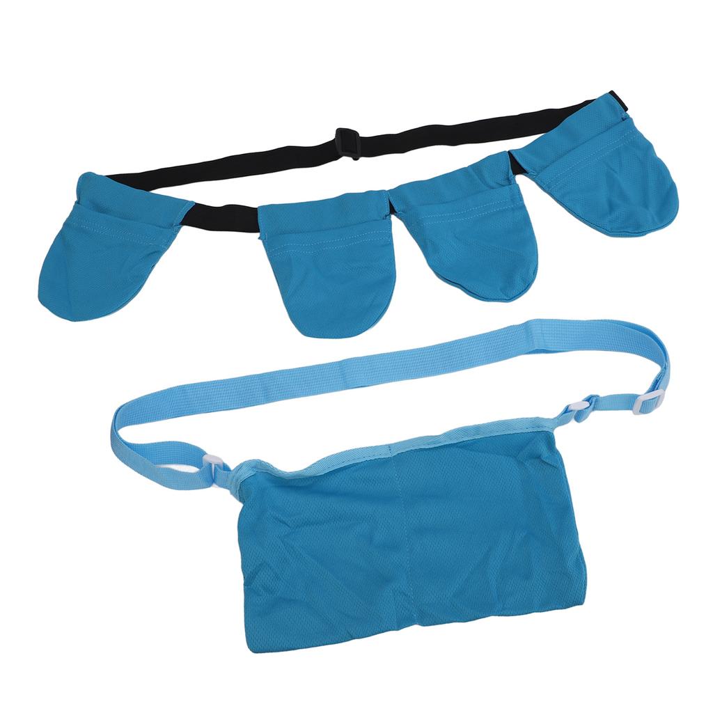 Blue Breast Surgery Drainage Bag Breathable Mastectomy Drain Holder with Shower Bag Mastectomy Drain Holder Pouches for Patient Care