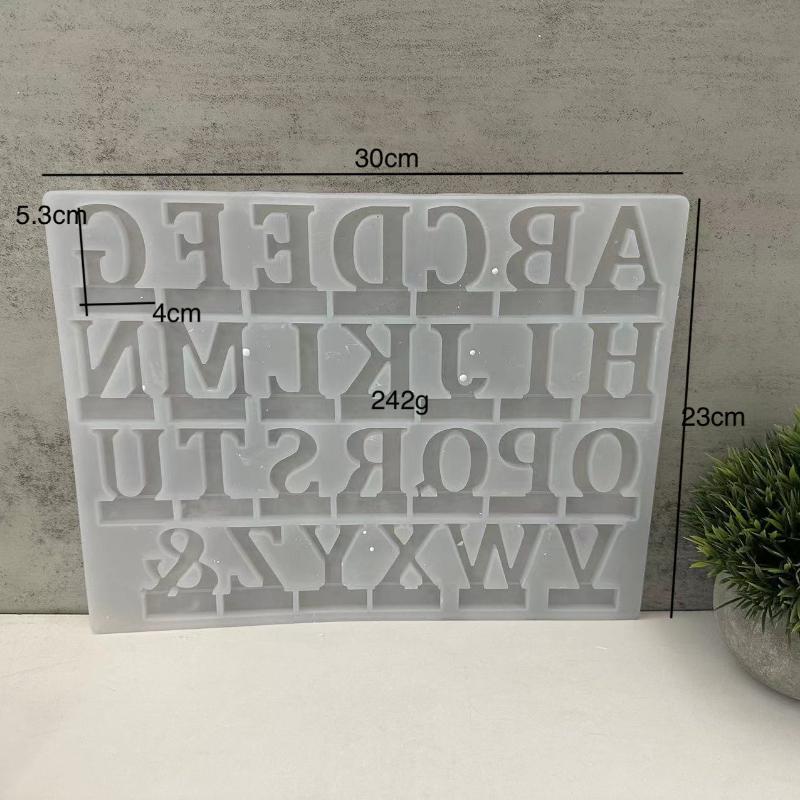 Alphabet Epoxy Resin Silicone Mold DIY Letter Number Pendant Resin Mold Keychain Earring Epoxy Resin Jewelry Crafts Casting Mold