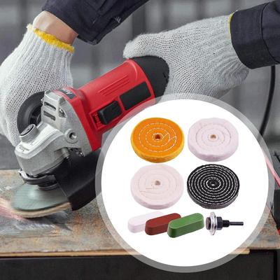 4” Buffing Polishing Wheel Pads Accessories Soft Easy To Install Reusable with Shank