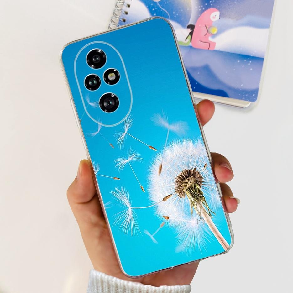 For Honor 200 Pro Case ELP-AN00 Cute Cat Painted Cover Clear Silicone Phone Case For Honor 200 Lite Honor200 Pro Soft TPU Fundas