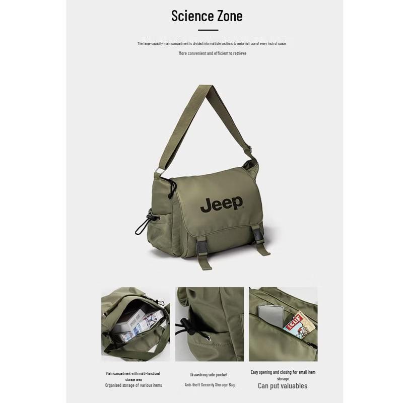 JEEP Retro Men s Messenger Bag
