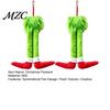 Christmas Ornaments for Tree 2Pcs Green Elf Car Leg Decoration, Plush Long Hair Hanging Funny Accessories Ornament Home Fireplace Decor, Holiday Gift