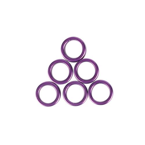 

6 Colors DIY Customized Aluminum ID 8mm Bird Foot Rings Pigeon Parrot Foot Rings Flight Training Logo Competition Foot Rings 10pcs фиолетовый