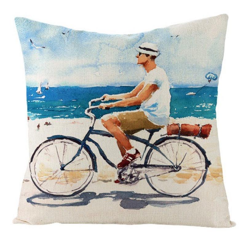 

Новая летняя пляжная наволочка для дома, прикроватная, для гостиной, для спальни 45 * 45Cm without pillow core