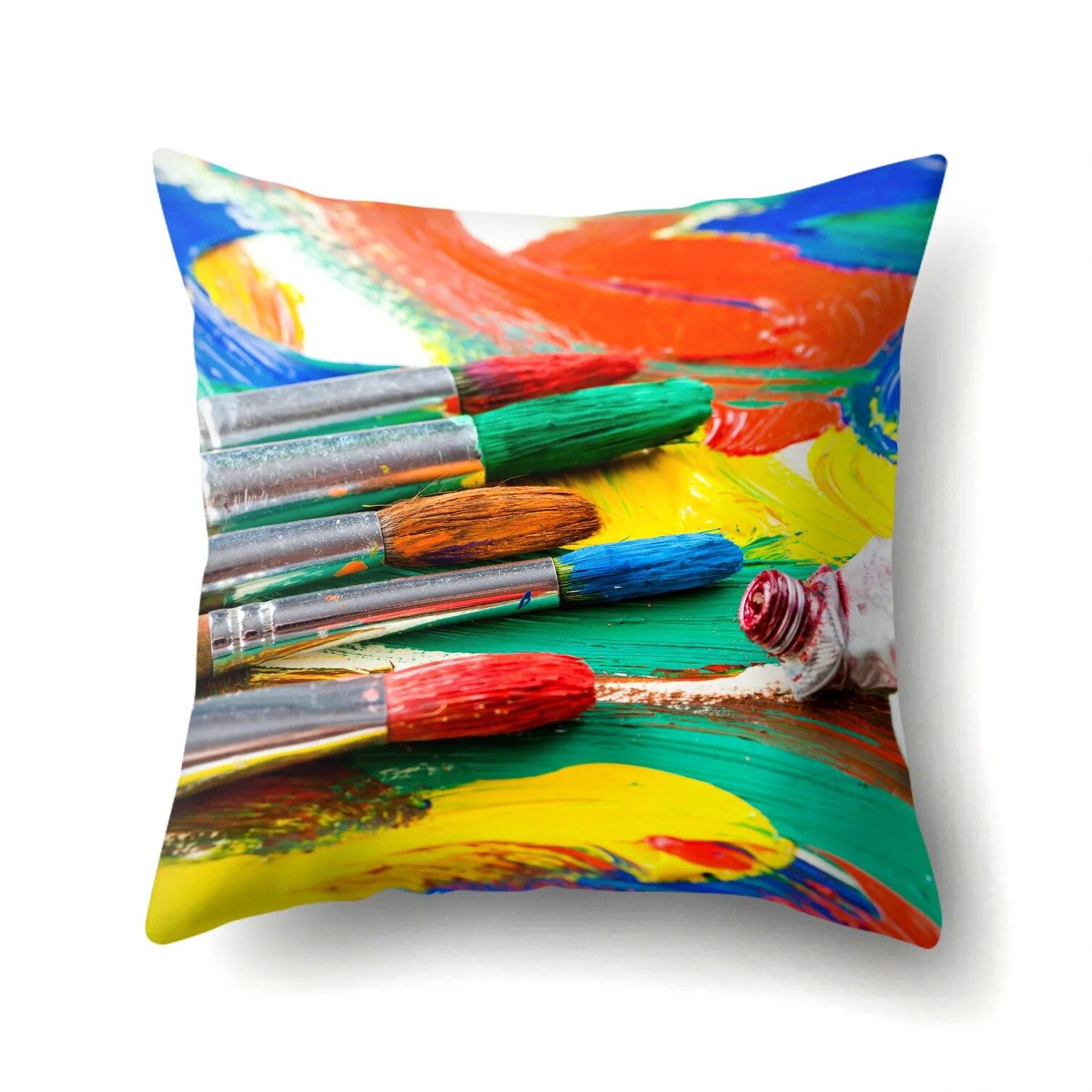 

Наволочка с геометрической кистью, подголовник, офисная талия, чехол для дивана, оптовая продажа 40x40cm