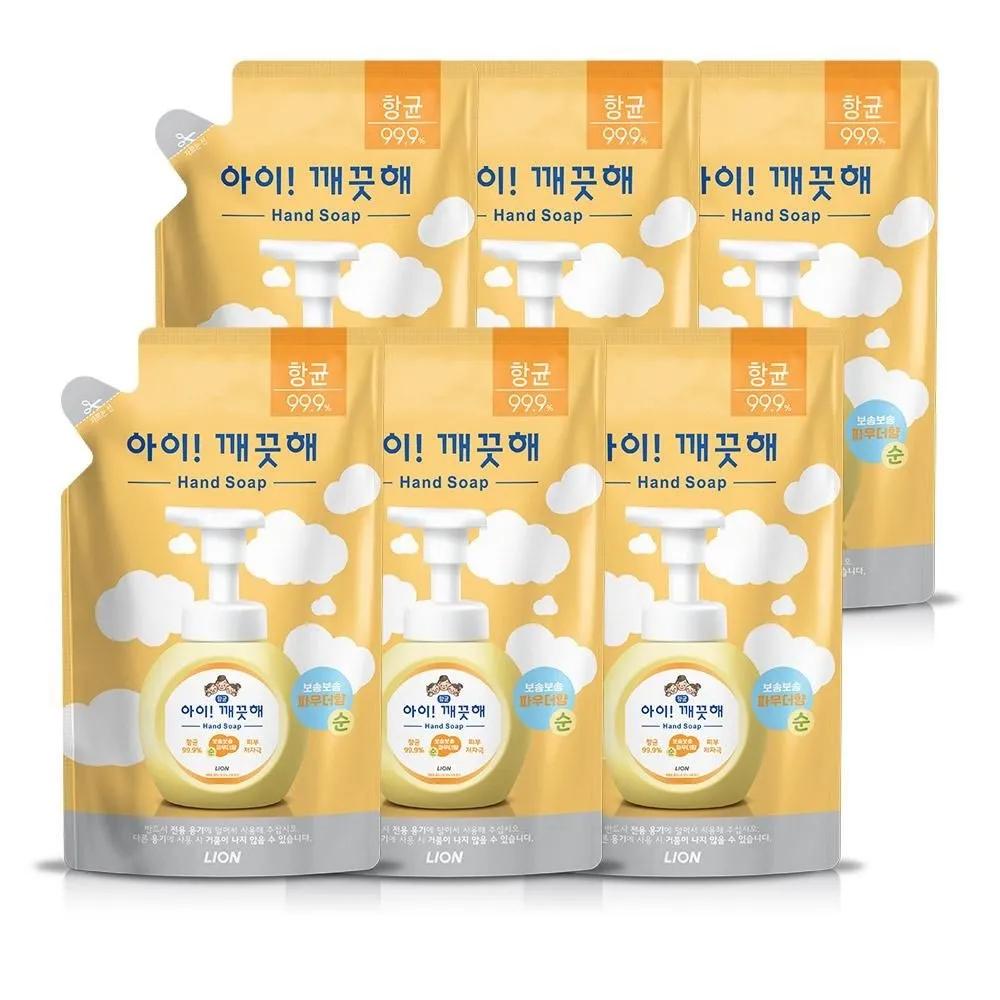 

LION Hand Wash Pure Refill 200ml x 6 Packs LION Hypoallergenic Clean Ingredients Cleanse Thoroughly Fluffy, Soft, Rich Lather Moisturizing