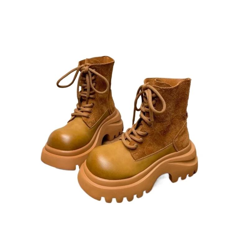 Shoes for Women 2025 New Autumn Thick Bottom Versatile Casual Comfort Women's Boots Fashion Hot Sale Breathable Ankle Boot