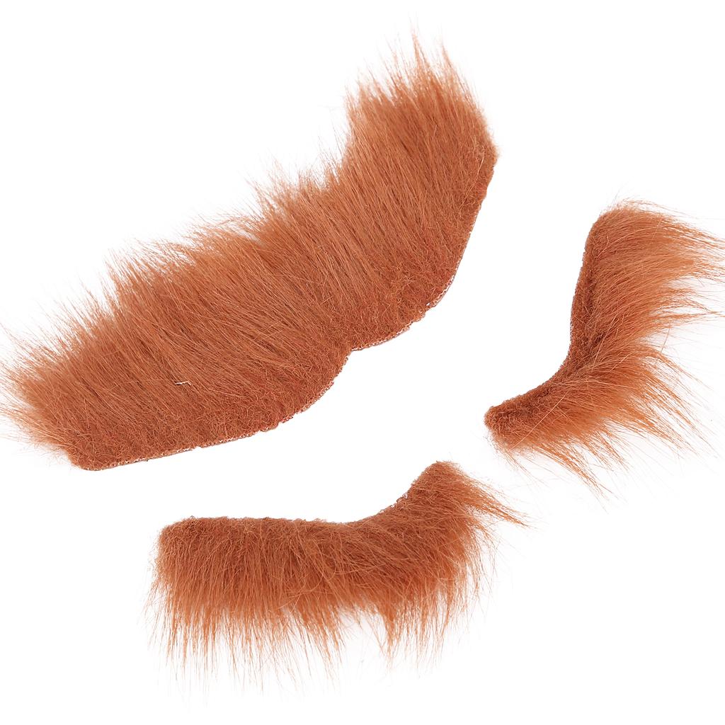 Sztuczna broda zestaw do brwi samoprzylepne wąsy kostium do brwi festiwale zaopatrzenie firm brązowy