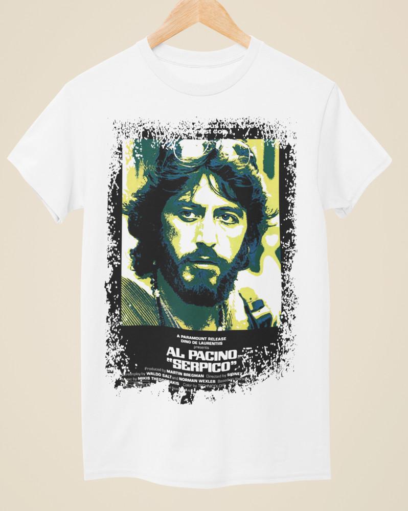 Serpico - Movie Poster Inspired Unisex White T-Shirt Unisex T-Shirt S