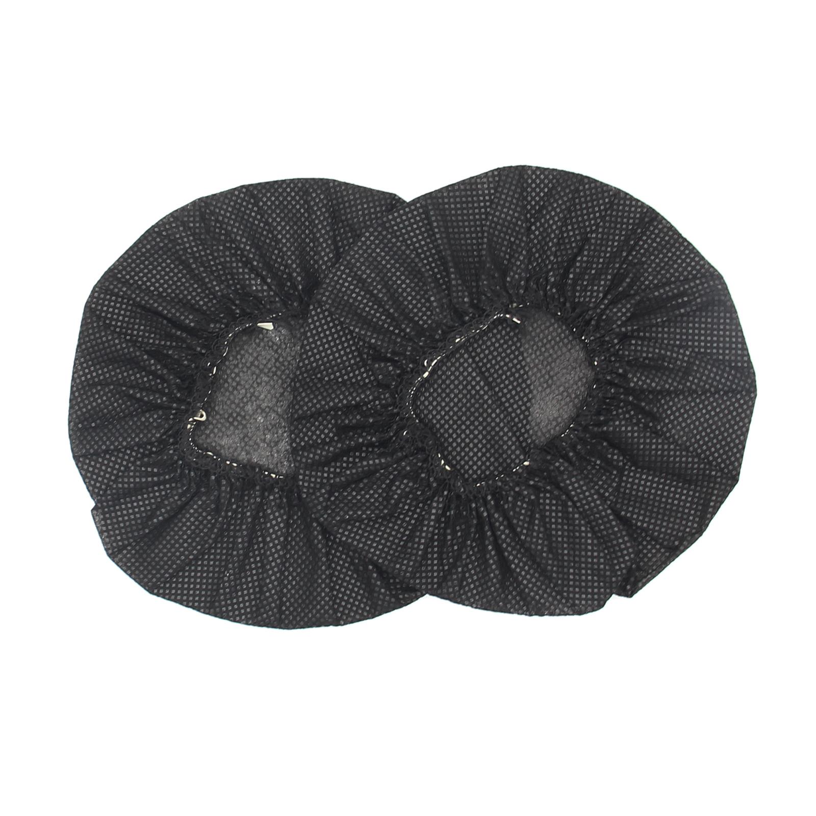 

100Pcs 10-13cm Headphone Ear Covers Disposable Sanitary Non-Woven Earpad Covers Black