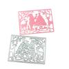 5 Pcs Christmas Tree Cutting Dies Embossings Stencils Christmas Metal Die Cuts for DIY Scrapbooking Card Decoration