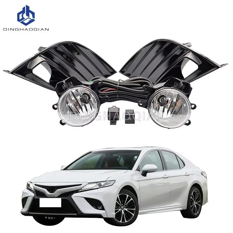 1 set Fog Lights Headlight for Toyota Camry 2018 2019 2020  Fog lights Car Fog Lamp Kit With Harness Bulb Switch